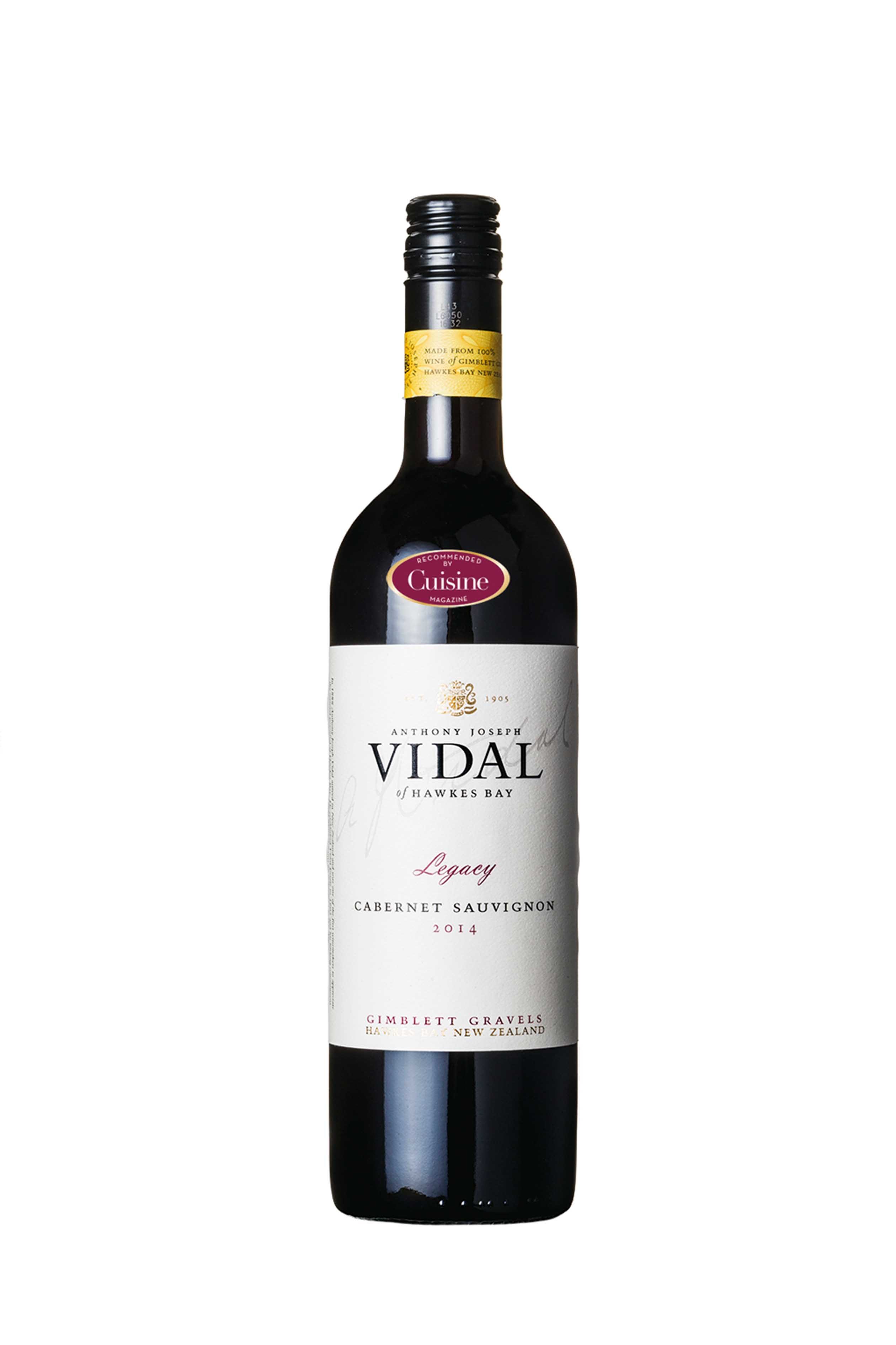 Vidal Legacy Gimblett Gravels Hawke’s Bay Cabernet Sauvignon Vidal Legacy Gimblett Gravels Hawke’s Bay Cabernet Sauvignon