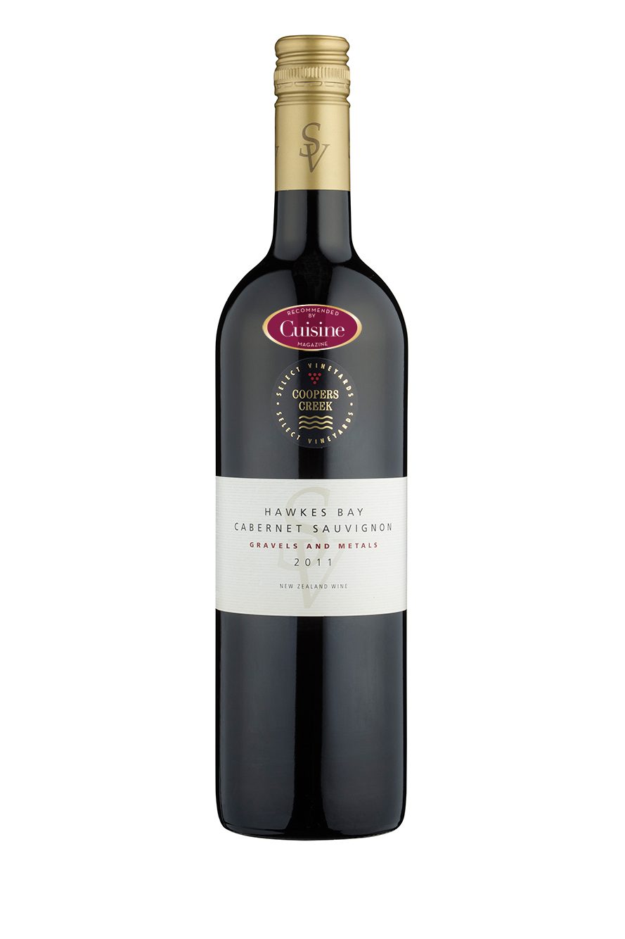 Coopers Creek SV Hawke’s Bay Cabernet Sauvignon Gravels and Metal 2011 Coopers Creek SV Hawke’s Bay Cabernet Sauvignon Gravels and Metal 2011
