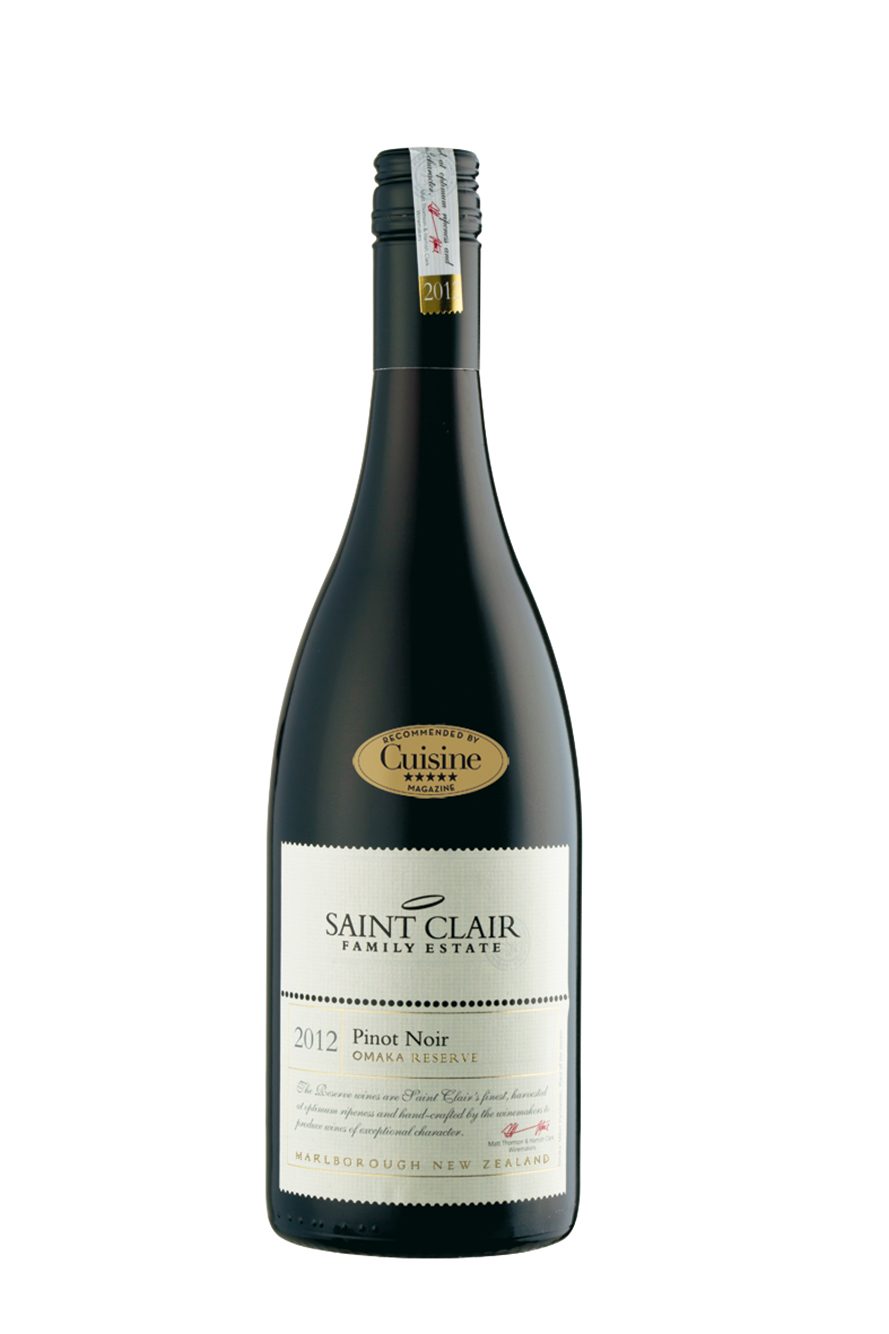 Saint Clair Omaka Reserve Pinot Noir 2012 Saint Clair Omaka Reserve Pinot Noir 2012