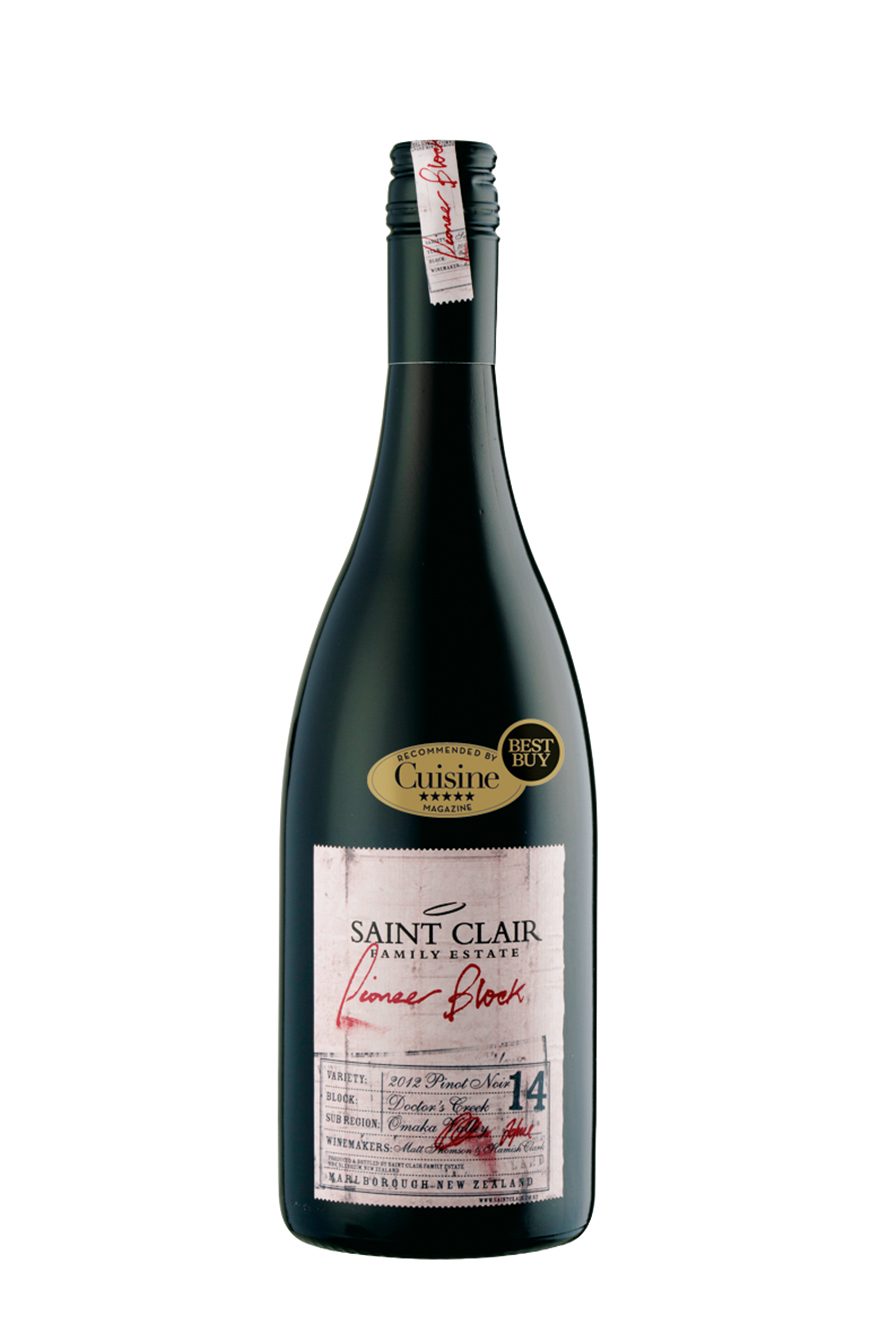 Saint Clair Pioneer Block 14 Doctor’s Creek Pinot Noir 2012 Saint Clair Pioneer Block 14 Doctor’s Creek Pinot Noir 2012