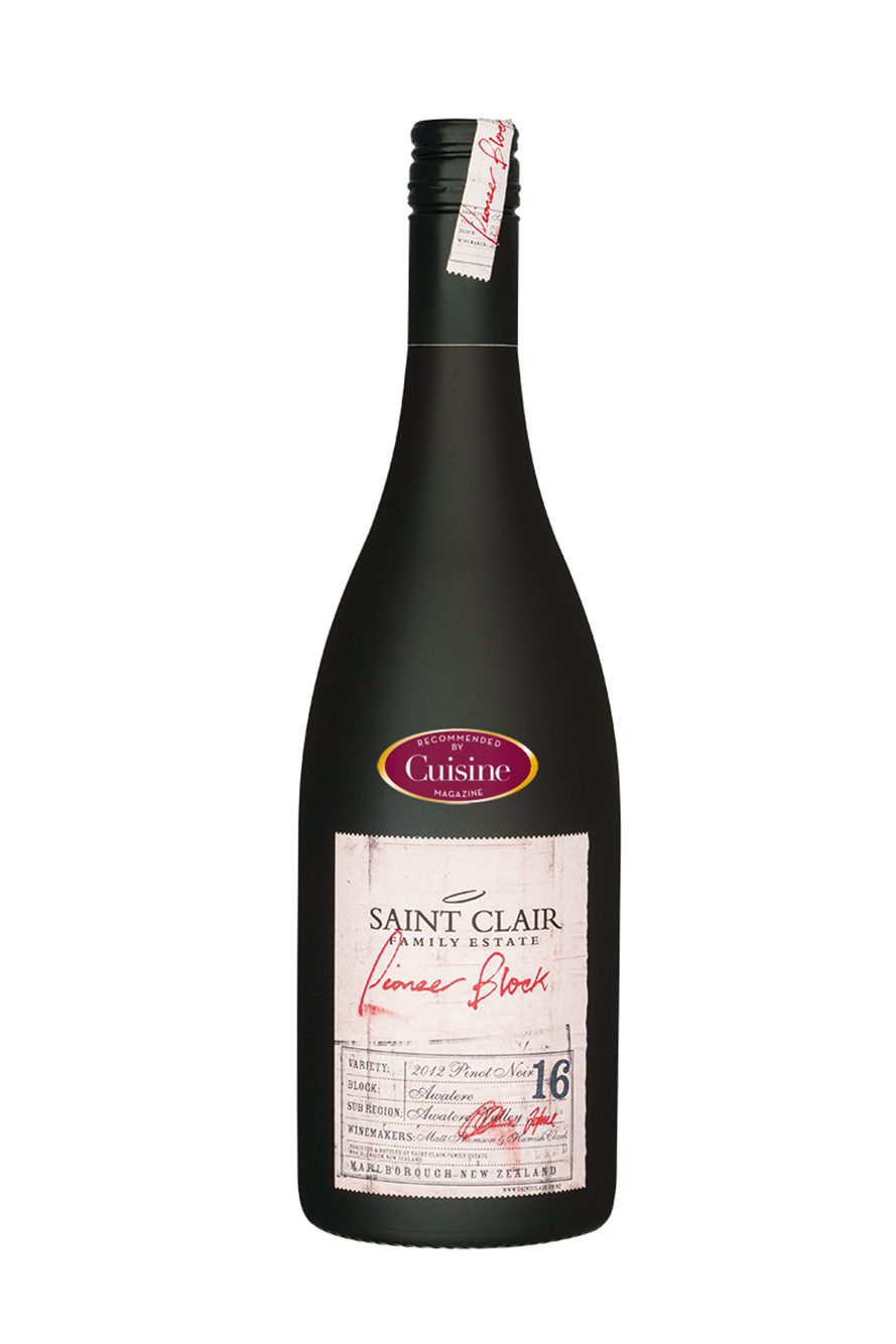 Saint Clair Pioneer Block 16 Awatere Pinot Noir 2012 Saint Clair Pioneer Block 16 Awatere Pinot Noir 2012