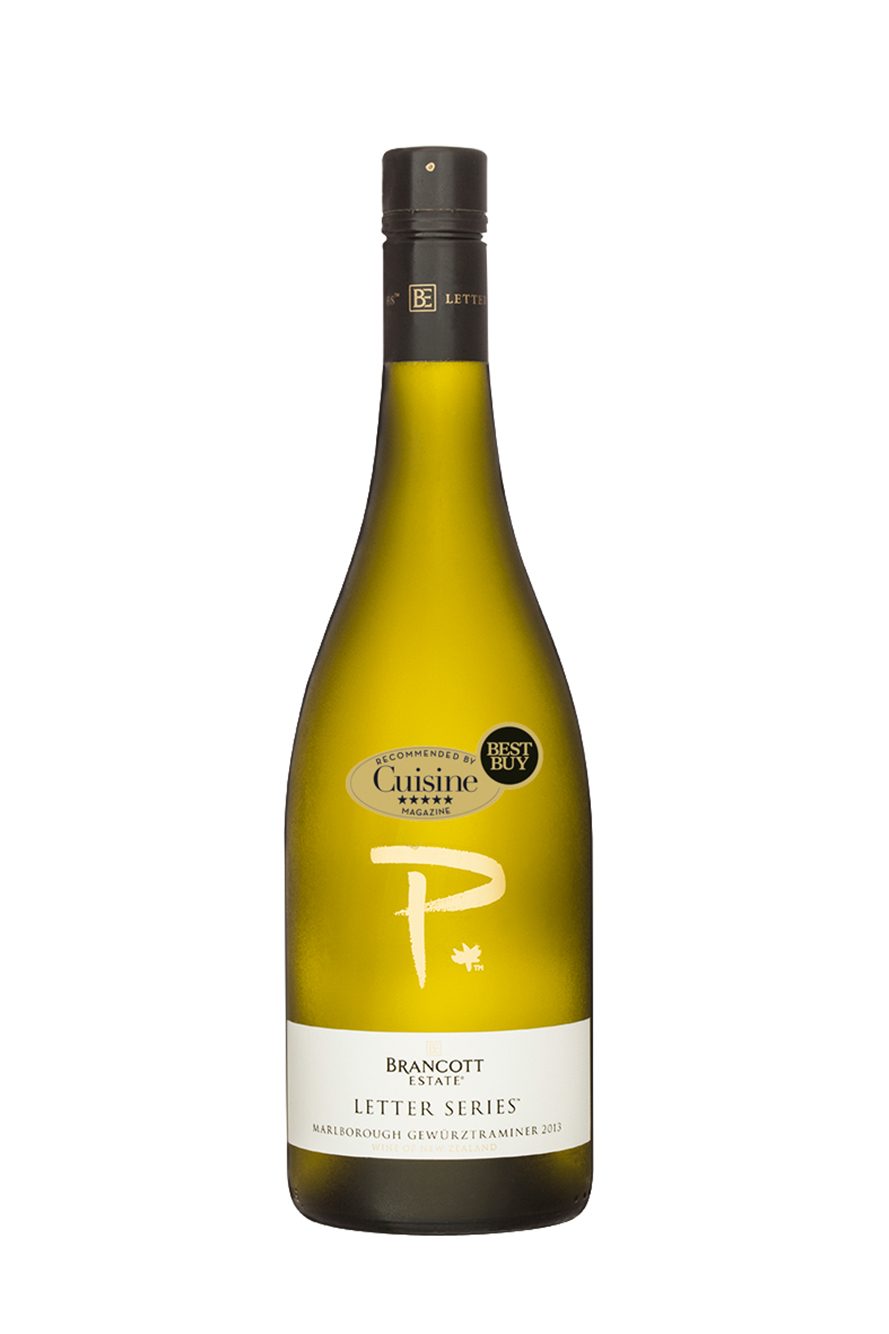 BRANCOTT ESTATE LETTER SERIES P MARLBOROUGH GEWURZTRAMINER 2013 BRANCOTT ESTATE LETTER SERIES P MARLBOROUGH GEWURZTRAMINER 2013
