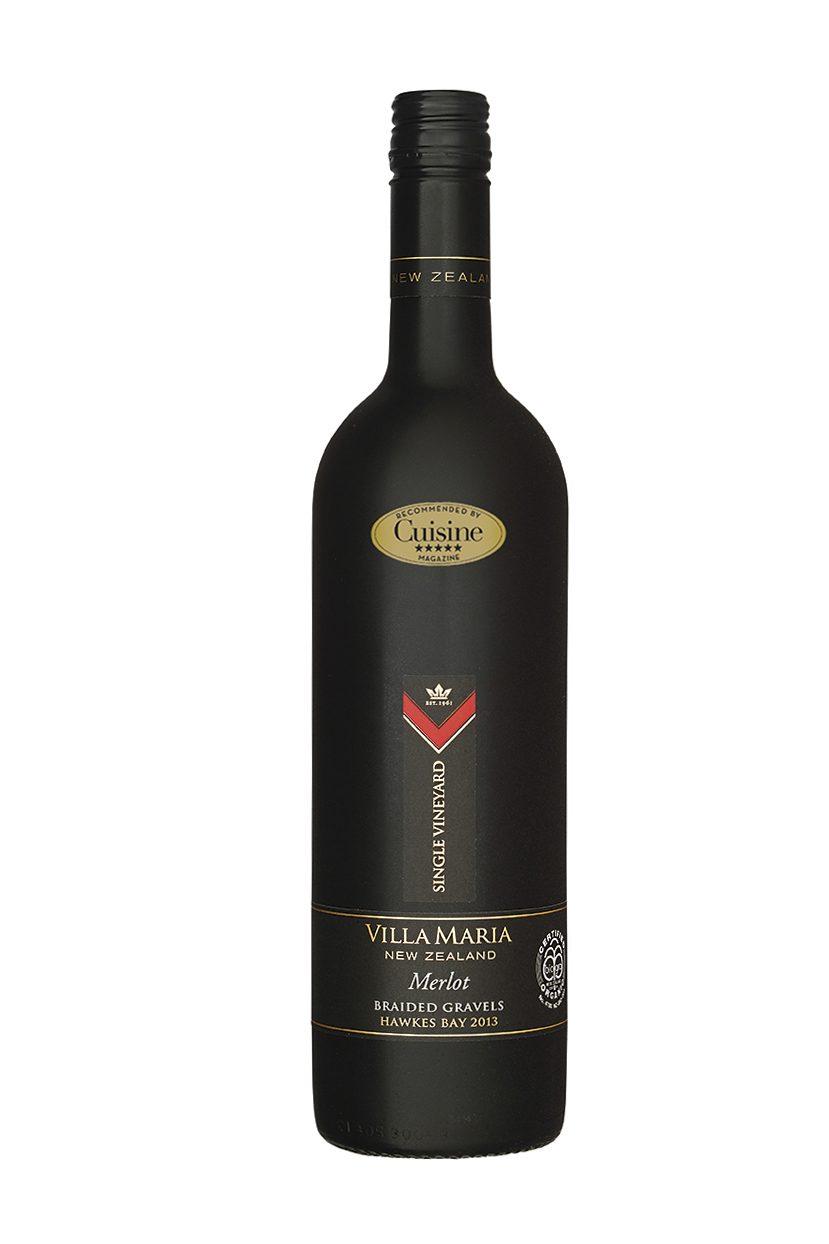 Villa Maria Single Vineyard Braided Gravels Merlot 2013 Villa Maria Single Vineyard Braided Gravels Merlot 2013