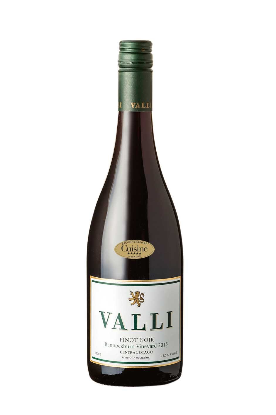 Valli Bannockburn Vineyard Pinot Noir 2015 (Central Otago) Valli Bannockburn Vineyard Pinot Noir 2015 (Central Otago)
