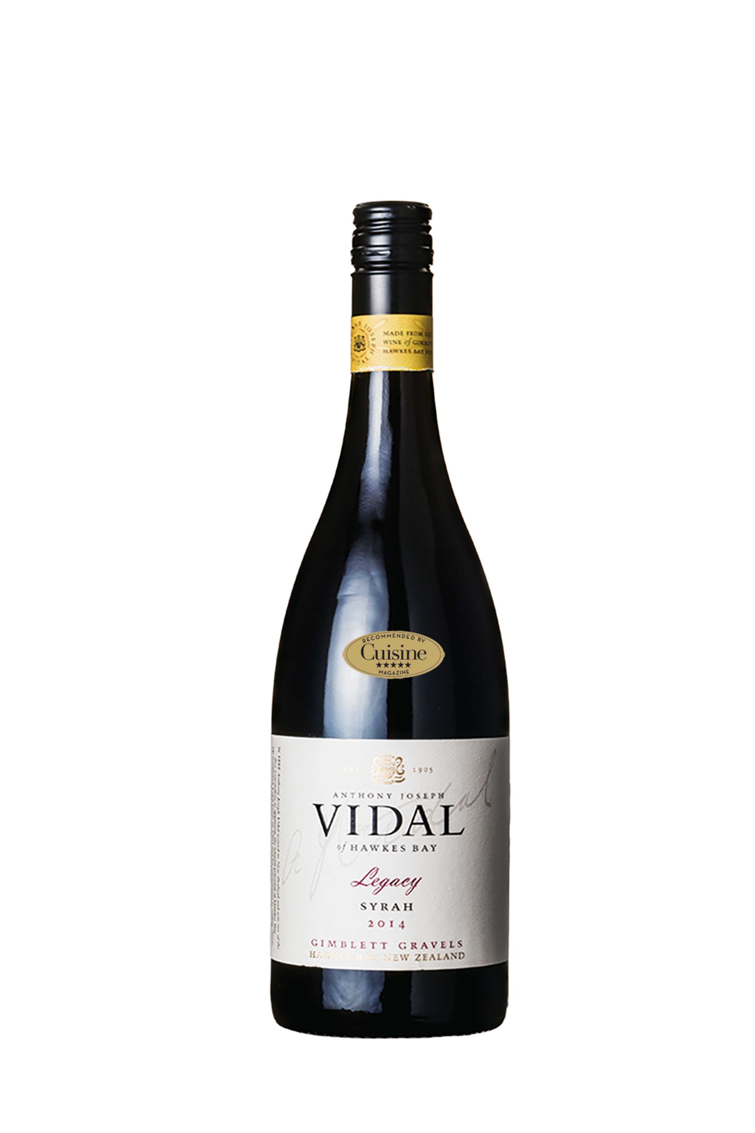 Vidal Legacy Gimblett Gravels Hawke’s Bay Syrah Vidal Legacy Gimblett Gravels Hawke’s Bay Syrah