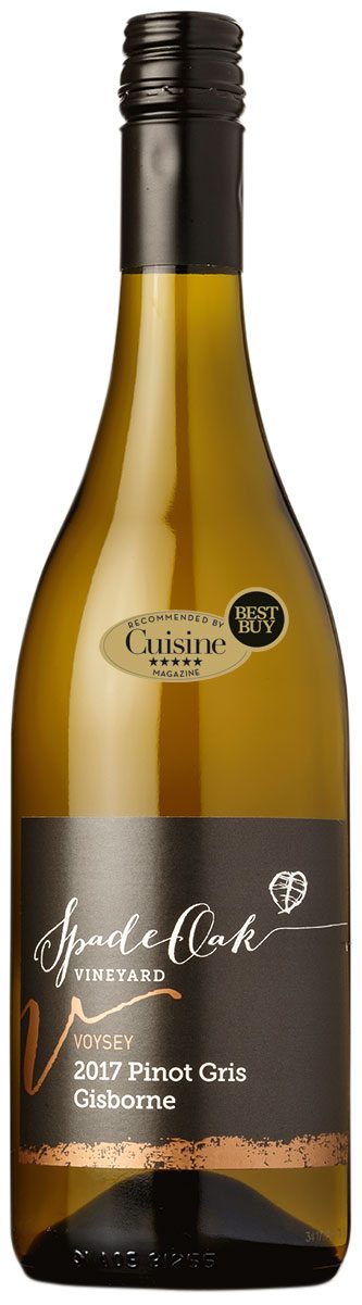 Spade Oak Voysey Gisborne Pinot Gris 2017 Spade Oak Voysey Gisborne Pinot Gris 2017