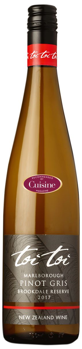 Toi Toi Brookdale Reserve Marlborough Pinot Gris 2017 Toi Toi Brookdale Reserve Marlborough Pinot Gris 2017