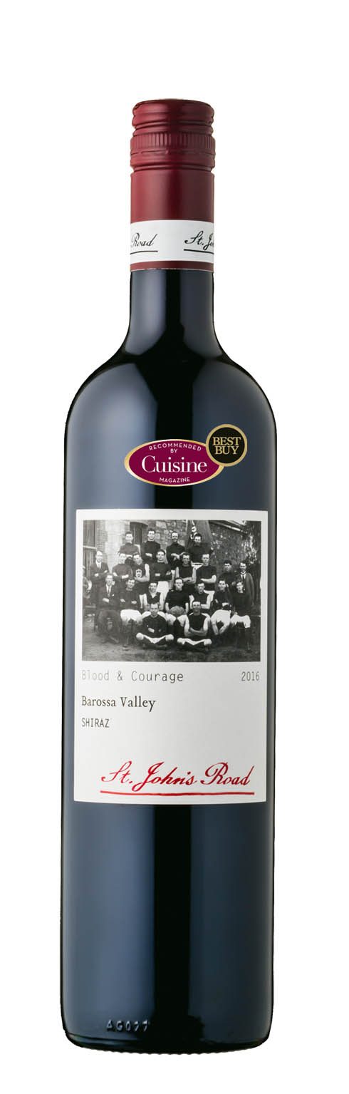 St John’s Road Blood & Courage Shiraz 2016 (Barossa Valley, SA) St John’s Road Blood & Courage Shiraz 2016 (Barossa Valley, SA)