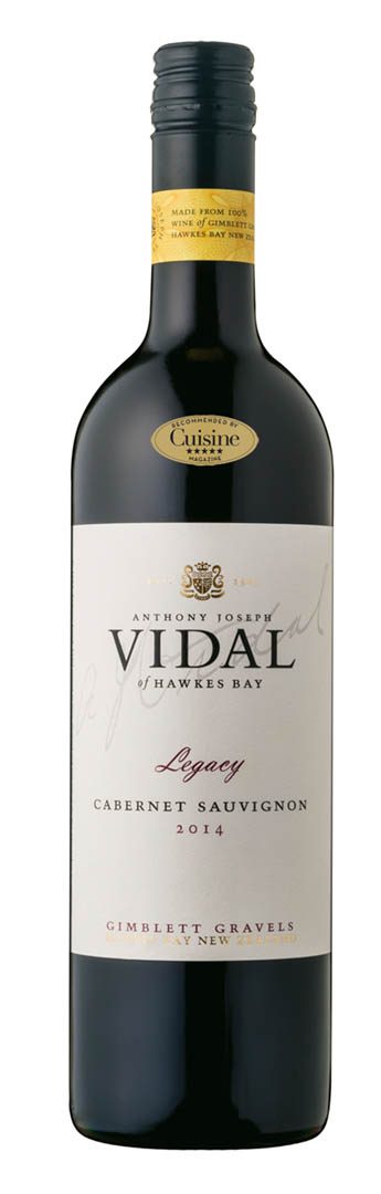 Vidal Legacy Gimblett Gravels Cabernet Sauvignon 2014 (Hawke’s Bay) Vidal Legacy Gimblett Gravels Cabernet Sauvignon 2014 (Hawke’s Bay)