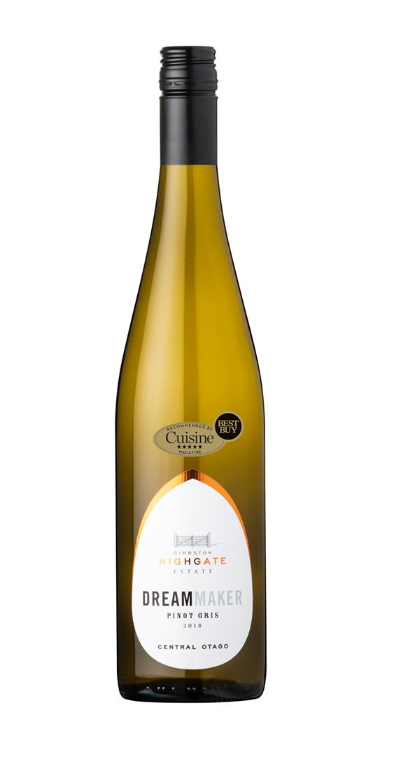 Gibbston Highgate Estate Dreammaker Central Otago Pinot Gris 2018 Gibbston Highgate Estate Dreammaker Central Otago Pinot Gris 2018