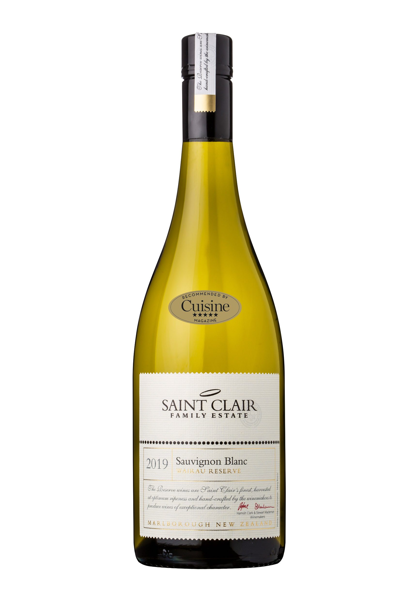 Saint Clair Wairau Reserve Sauvignon Blanc 2019 (Marlborough) Saint Clair Wairau Reserve Sauvignon Blanc 2019 (Marlborough)